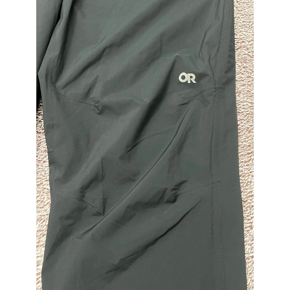 Outdoor Research Men's XL Black Full Side Zip Waterproof Rain Pants Shell